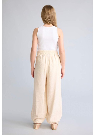 Defacto Balloon Fıt Aerobin Ekru Beli Lastikli Pantolon Kız Çocuk I0032a826hser78 Ekru-er78
