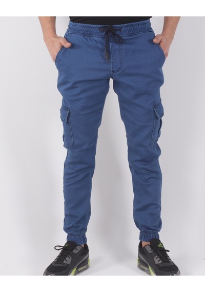Black Steel Kargo Cepli Lastikli Erkek Pantolon-19000 (546193372) Vizon