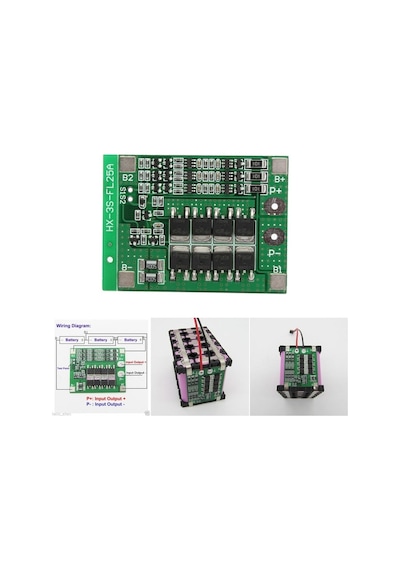 Pilfener Micron 3S 25A 12V Balans Bms Lipo 18650 Lityum Pil Şarj Devresi