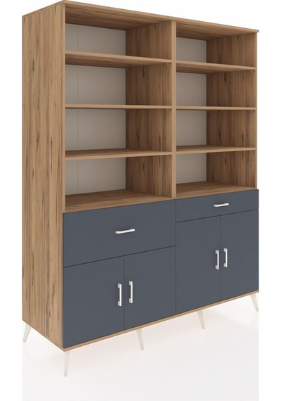Kronos Gardrop 10 Raflı 2 Çekmeceli 4 Kapaklı 176x59x221 Çam-antrasit Antrasit Kronos Gardrop 10 Raflı 2 Çekmeceli 4 Kapaklı 176x59x221 Çam-antrasit Antrasit