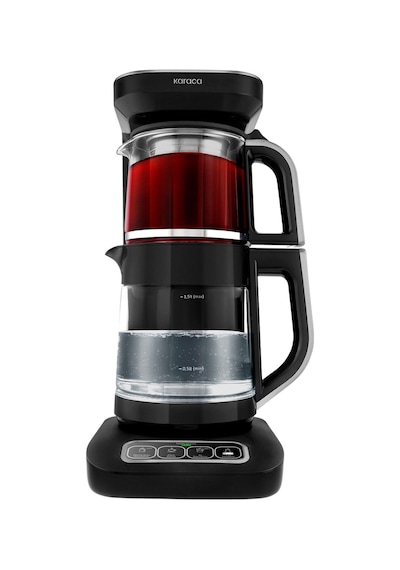 Karaca Çaysever Robotea Pro Connect 4 In 1 Konuşan Otomatik Cam Çay ve Filtre Kahve Demleme Makinesi