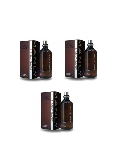 Manly Savor Kahve Erkek Parfüm EDC 125 ML x 3