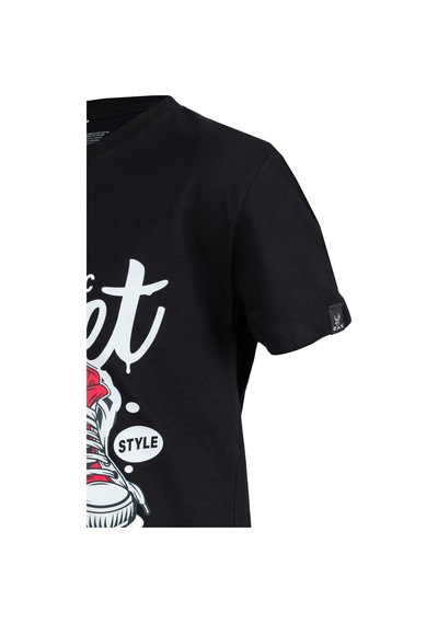 2as Aja Çocuk Baskılı T-shirt 221 Siyah
