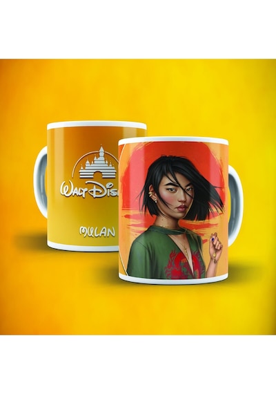 Disney Mulan Baskılı Kupa Bardak Beyaz