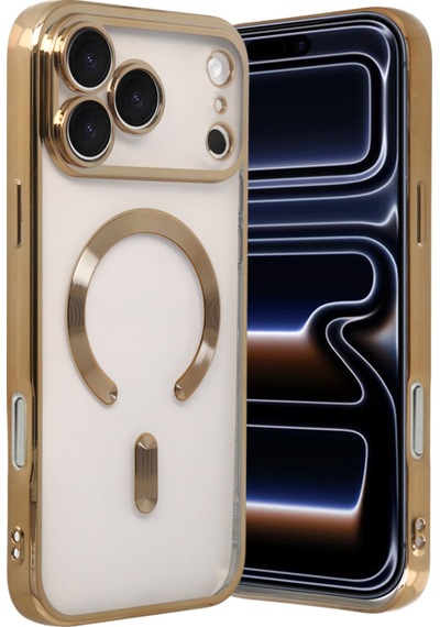 Apple iPhone Uyumlu 17 Pro Kross Magneticsafe Kapak - Gold Bzsxx00 1
