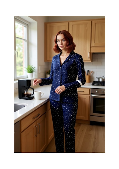 Ersefa Kadın Galaksi Desenli Gömlek Ve Pantolon Pijama Takımı Fonksiyone lacivert Ersefa Kadın Galaksi Desenli Gömlek Ve Pantolon Pijama Takımı Fonksiyone lacivert
