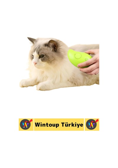 Evcil Hayvan Kedi Banyo Tüy Tarama Masaj Etkili Yumuşak Zararsız Çok Fonksiyonlu Buharlı Tarak