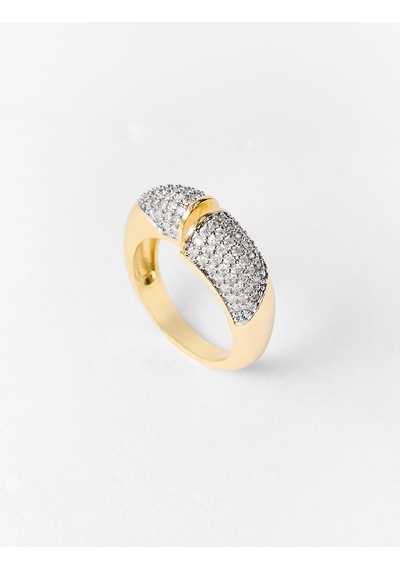 Jimmy Key Gümüş Rengi Taş Detaylı Zarif Yüzük 6ww488637161