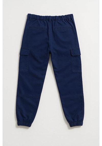 Kadın Kargo Cep Beli Lastikli Slim Fit Lacivert Jean Pantolon Lacivert Kadın Kargo Cep Beli Lastikli Slim Fit Lacivert Jean Pantolon Lacivert