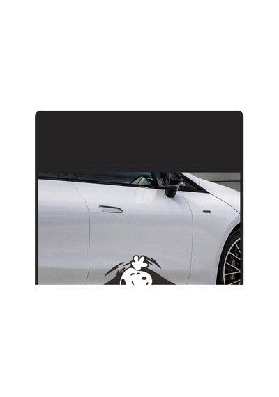 Snoopy Araba, Motorsiklet, Kask, Laptop, Cam, Duvar Sticker 20x7,3 Cm 1