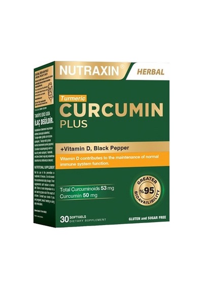 Nutraxin Curcumin Plus 30 Yumuşak Kapsül