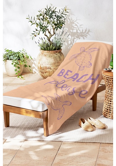 Deniz Kaplumbağası Marine Plaj Havlusu - Akdeniz Modern Şeftali Lila Hızlı Kuruyan Mikrofiber Havlu Yumuşak Melon Deniz Kaplumbağası Marine Plaj Havlusu - Akdeniz Modern Şeftali Lila Hızlı Kuruyan Mikrofiber Havlu Yumuşak Melon