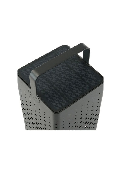 Maro Lamp Zwart 33 Cm Siyah Alüminyum Bahçe Lambası Usb Ve Solar Şarjlı