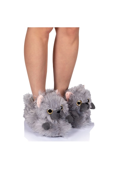Twigy Kedi-3 Kadın Hayvanlı Panduf Gri 36/41 CC0617 Gri