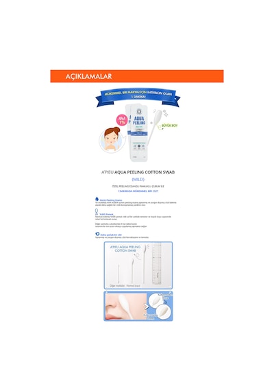 Missha A'PIEU Pamuk Peeling Çubuğu
