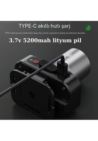 Adveha Gk801 50w Kafa Lambası Antrasit