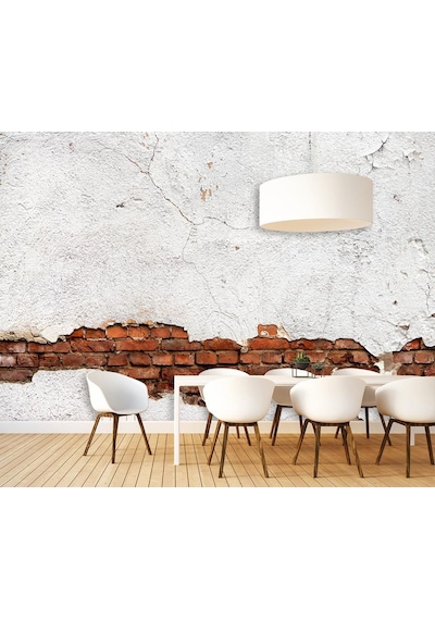 Çatlak Duvar Desenli Duvar Kağıdı 3D Boyutlu (397462471)