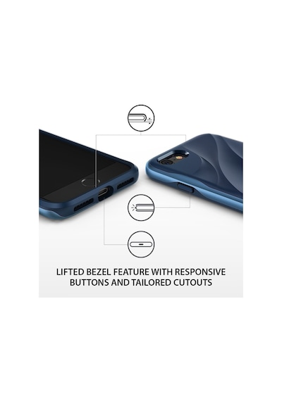 Ringke Wave Apple Uyumlu iPhone 7/8 İle Kılıf Coastal Blue