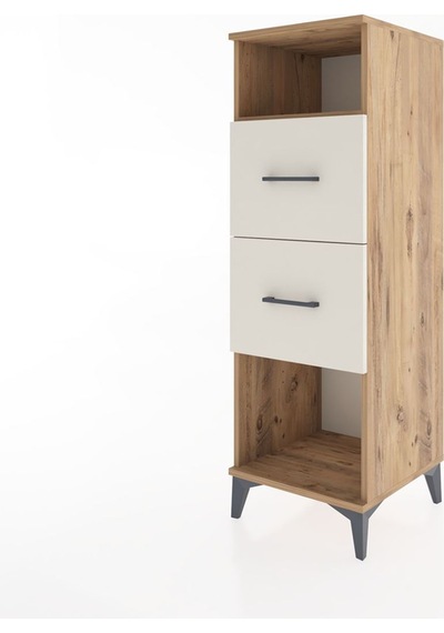 Hyperion Dolap Tek Raflı 2 Çekmeceli 44x44x134 Çam-aytaşı Atlas Çam