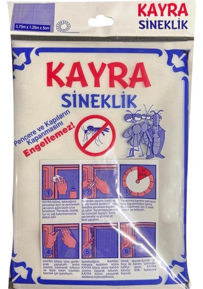 Sineklik Küçük Pvc 75x125 Cm Yapıştırmalı Hazır Sineklik Pvc-polyester