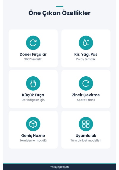 Bisiklet Zincir Temizleme Bakım Seti 4 Parça Çok Renkli