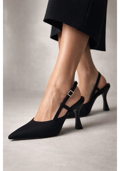 Kadın Kahverengi Slingback Stiletto Topuklu Ayakkabı Şık Davet Ofis Günlük Zarif Rahat Trend Siyah Kadın Kahverengi Slingback Stiletto Topuklu Ayakkabı Şık Davet Ofis Günlük Zarif Rahat Trend Siyah