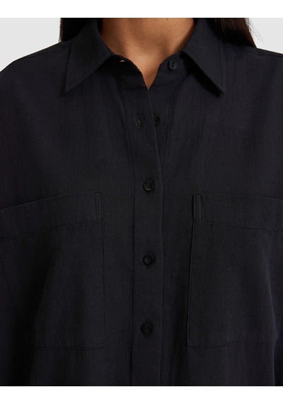 Pierre Cardin Kadın Siyah Gömlek Desenli 50328624-vr046