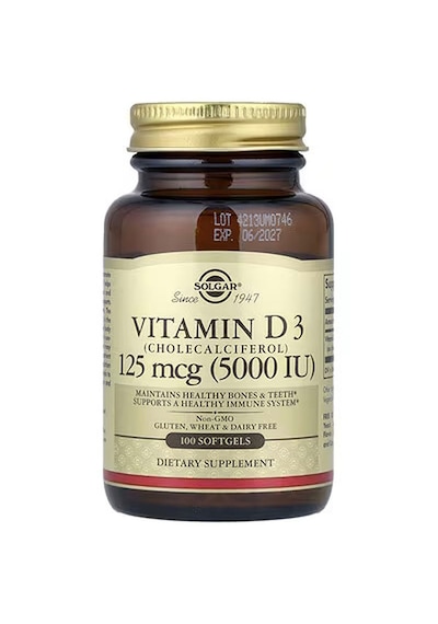 Solgar Vitamin D3 Healthy Bones & Teeth Immune System 125 Mcg 50
