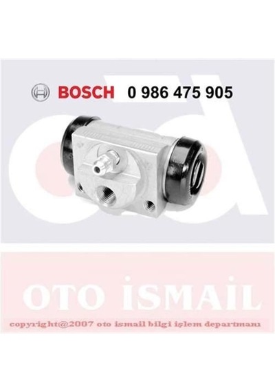 Bosch 0986475905 Fren Silindiri Fiesta Iv Ka Puma Oem No 1106077 19.5mm Ys512261aa