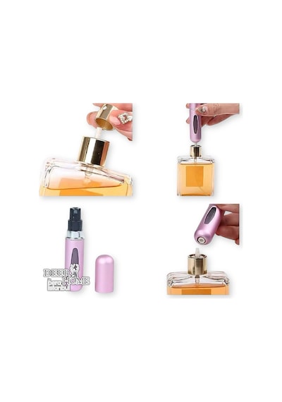 3 Adet Taşınabilir Cep Parfüm Şişesi Doldurma Atomizer Çantalık Doldurulabilir Mini Şişe 5ml