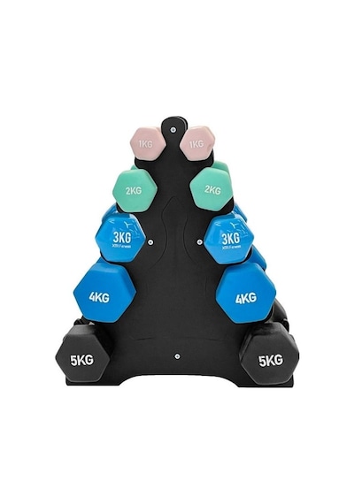 XTR Fitness Vinyl Dambıl Seti ve Dambıl Rack Standı