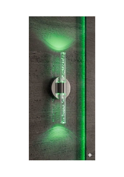 Bubbleflux Small 31 Cm Modern Tasarım Led Aplik - Duvar Lambası - Antrasit Gri - Elektrikli - Rgb Kumandalı Antrasit Rgb Elektrikli Kumandalı