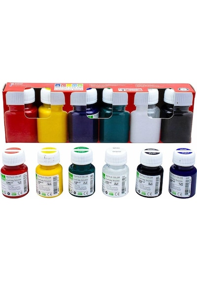 Südor Kumaş Boya 6 Lı Set 25Ml Çok Renkli