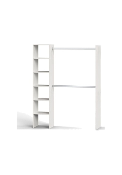 Efil Açık Giyinme Dolabı Gardırop Beyaz 140 Cm