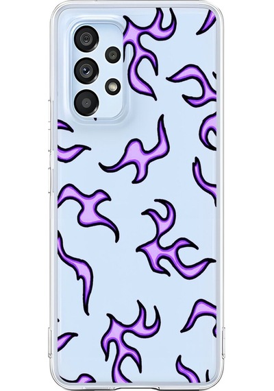 Samsung Galaxy A53 Uyumlu Şeffaf Kılıf Wallpaper 3 Tasarımlı