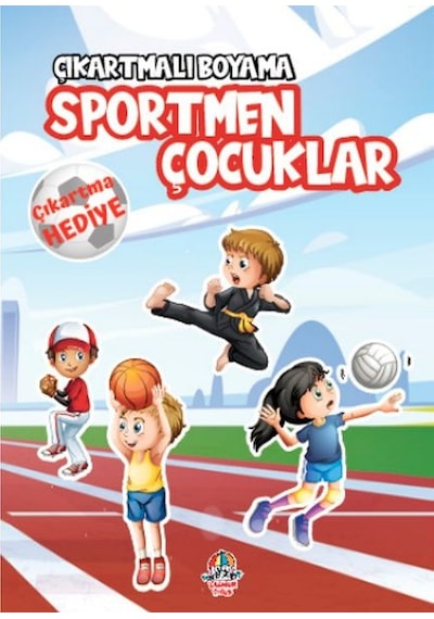 Çıkartmalı Boyama - Sportmen Çocuklar