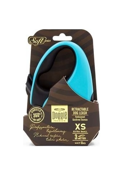 Doggie Otamatik Uzatma Tasması Soft Açık Mavi XS-12 KG 3 Mt