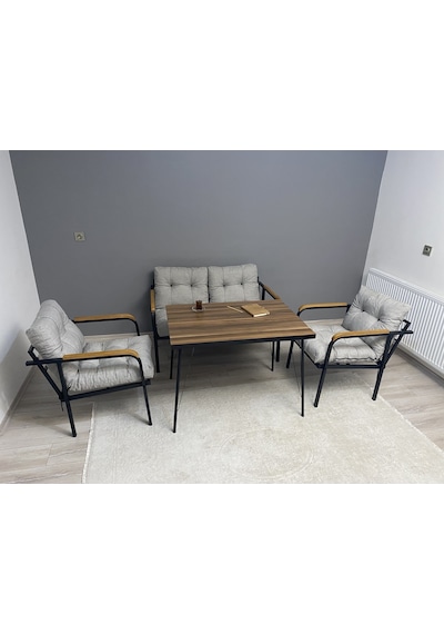 Modern Merkür Balkon, Bahçe, Cafe - Metal Kanepe Koltuk Takımı - 2+1+1 + Masa Açık Gri Modernsh29 Açık Gri Modern Merkür Balkon, Bahçe, Cafe - Metal Kanepe Koltuk Takımı - 2+1+1 + Masa Açık Gri Modernsh29 Açık Gri