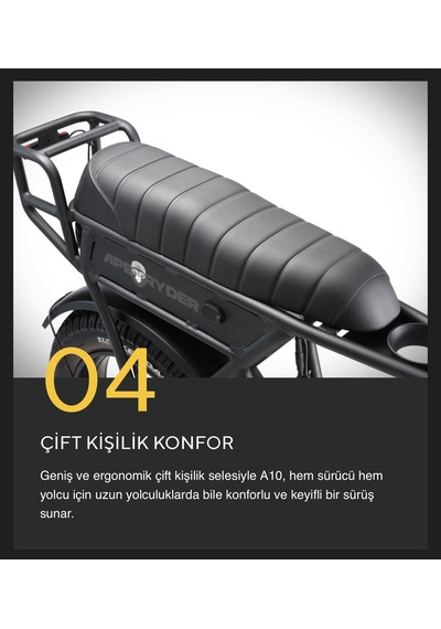 Ape Ryder A10 Elektirkli Bisiklet Gri
