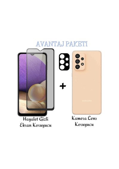 Samsung Galaxy A33 5g Hayalet Gizli Cam Ekran Koruyucu Ve Kamera Lens Koruyucu