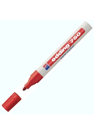 Edding Markör Dekor Boya Yuvarlak Uçlu 2-4 Mm Kırmızı 750 Çok Renkli