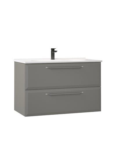 Orka Nuvola 80 Cm Mdf Gri Banyo Dolabı Alt Modül Ve Lavabo Gri Orka Nuvola 80 Cm Mdf Gri Banyo Dolabı Alt Modül Ve Lavabo Gri