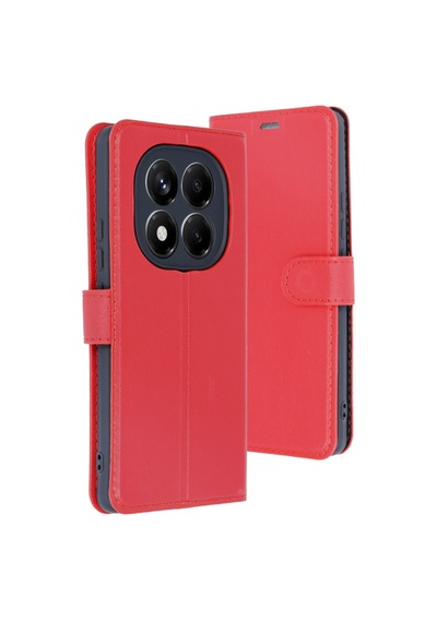 Xiaomi Redmi Note 14 4g Uyumlu Kılıf Trend S Plus Kapaklı Kılıf - Kırmızı