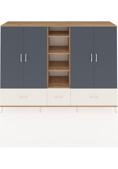 Hyperion Dolap 12 Raflı 3 Çekmeceli 4 Kapaklı 220x44x163 Çam-antr Çam-antrasit/aytaşı Hyperion Dolap 12 Raflı 3 Çekmeceli 4 Kapaklı 220x44x163 Çam-antr Çam-antrasit/aytaşı