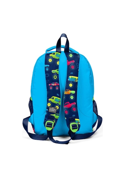 Coral High Kids Mavi Lacivert Monster Truck Desenli 3'lü Okul Çanta Seti Set0123406