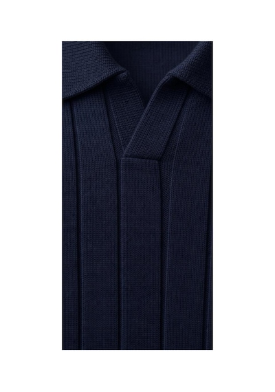 Anthony Jackson Premium Erkek Triko Polo Yaka T-shirt Ravello Lacivert