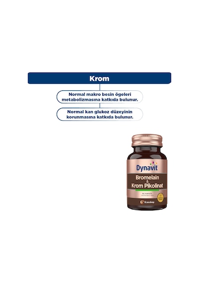 Dynavit Bromelain Krom Pikolinat 60 Kapsül