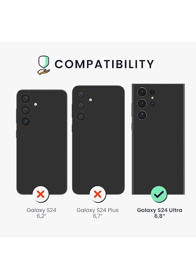 Teknomoda Samsung Galaxy Uyumlu S24 Ultra Kılıf 360 Şeffaf Ön Arka Korumalı Şeffaf Silikon