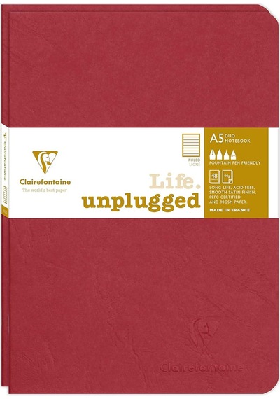 Clairefontaine My Essential Stapled A5 Çizgili Defter Bordo 733172c