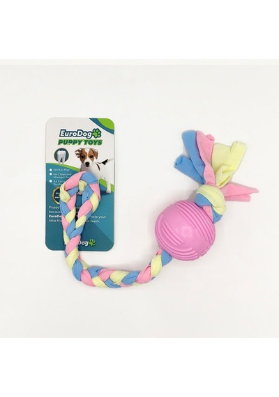 Lvsqvr Eurodog Puppy Toys Pembe Top Diş Kaşıma Oyuncağı